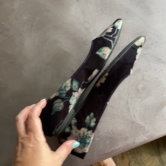 Sam Edelman Ryane Velvet Floral Pointed flat-6 EUC - Picture 5 of 7